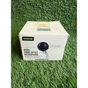 Shure MV5C Home Office Microphone USB Condenser Mic for Mac Windows Black Silver